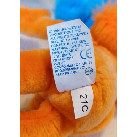 Lot of (3) Sesame Street Characters Big Bird, Zoe, & Cookie Monster Plush - Picture 16 of 16